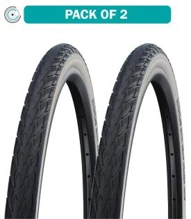 2 Pack Schwalbe Delta Cruiser Tire 26x 13/8 Clincher Wire Whitewall KGuard 11101083