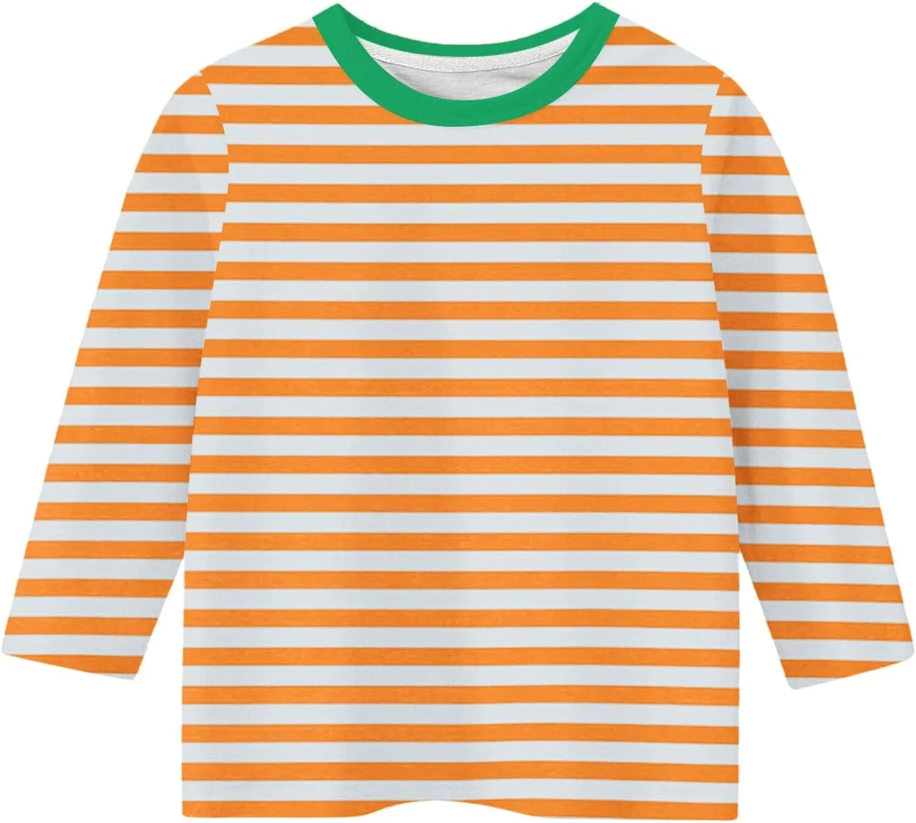 3/4 Length Sleeve Girls Tops Cute Graphic Tees Basic Crewneck Tops Trendy Blouses Back to School Outfits for Girls