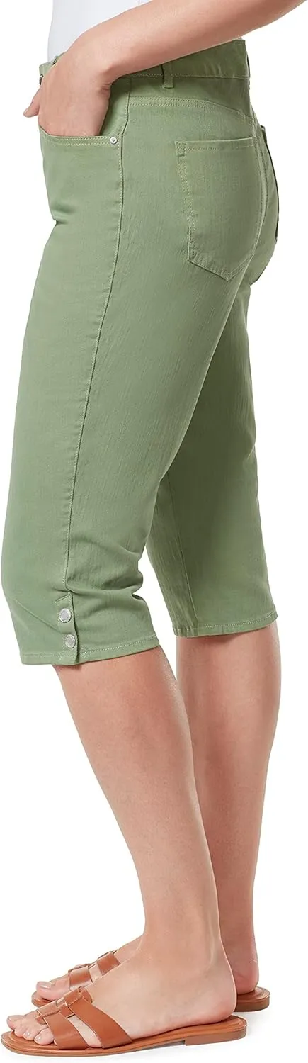 Bandolino Women's Mandie High Rise 17" Roll Cuff Skimmer Short