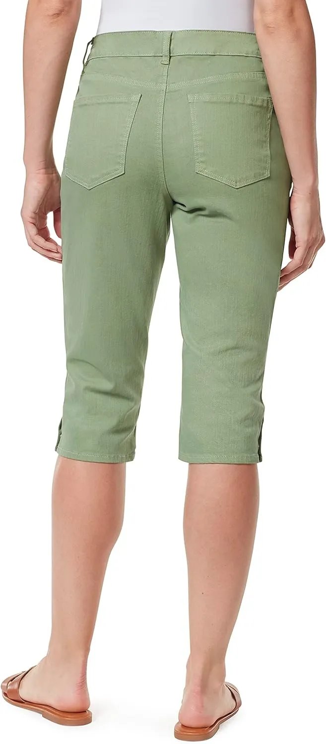 Bandolino Women's Mandie High Rise 17" Roll Cuff Skimmer Short