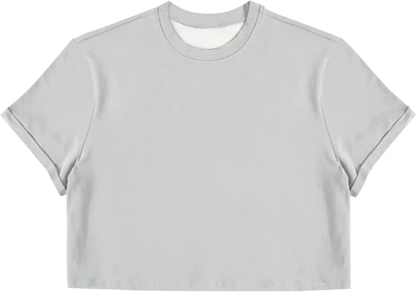 Crop Tops for Men Basic Short Sleeve Round Neck Casual Pullovers Summer Sexy Gay Tee Tops Hot Shirts