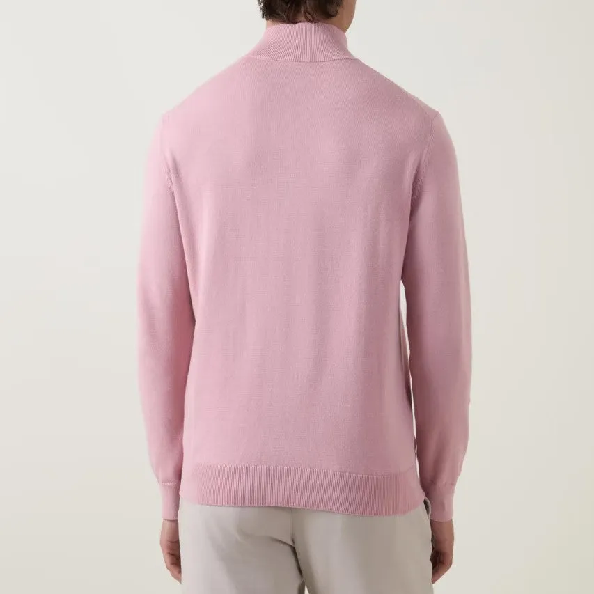 GANT -  Classic Cotton Half Zip, Dusty Pink