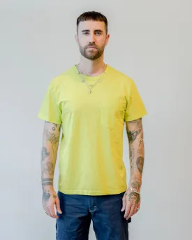 Homespun Knitwear Great Plains Tee Combed Cotton Jersey Acid Lime
