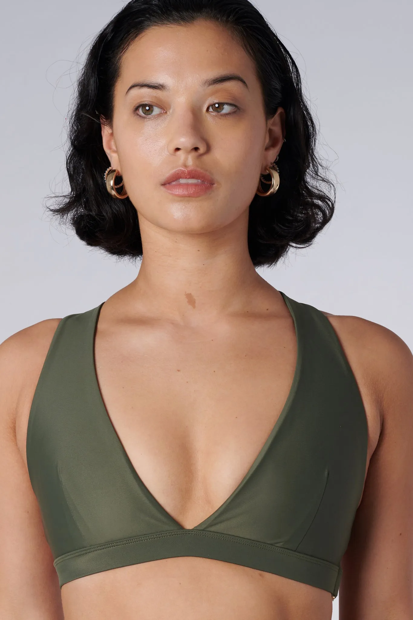 Lilly V 2.0 Push Up Sports Bra | Recycled Nylon | Olive
