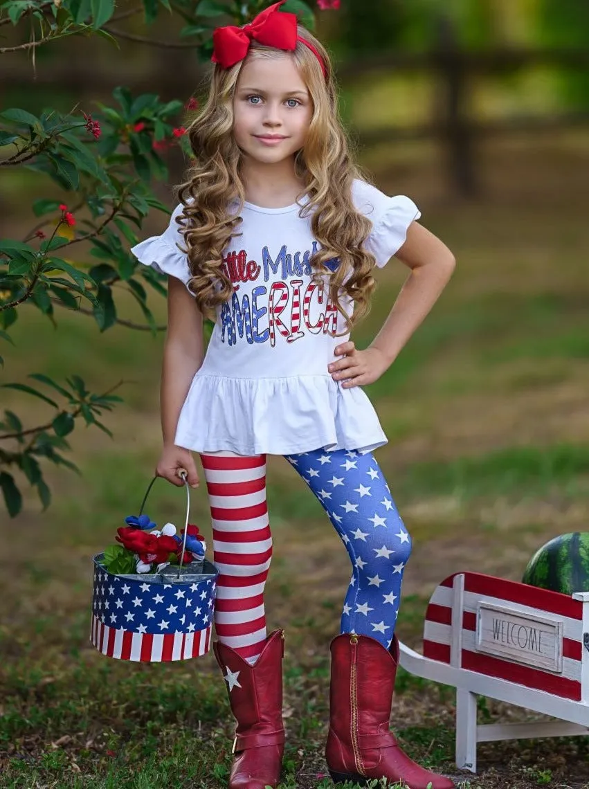 Little Miss America Legging Set