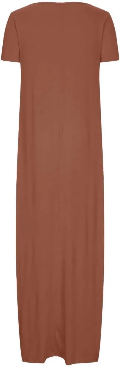 Long Maxi Dress for Women Summer Boho Loose Skirts Vacation Button Down 2025