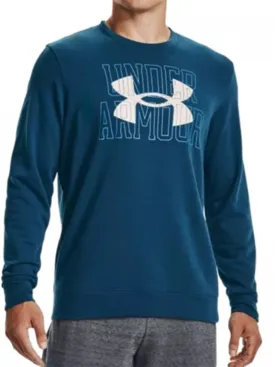 Men's Brand Logo Printed Sweatshirt,Blue