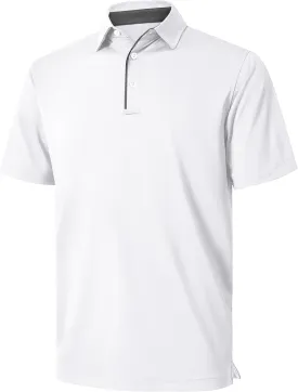 NIASHOT Mens Polo Shirt Short Sleeve Golf Sports Casual Tee