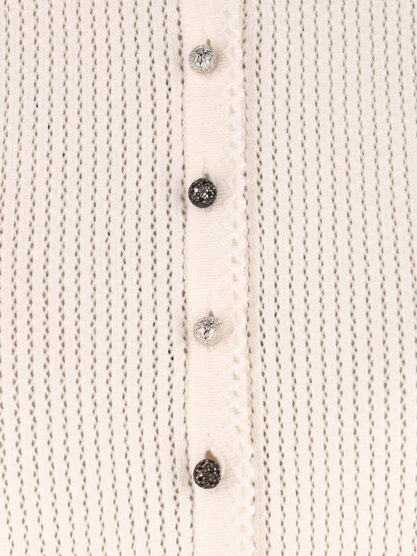 open-knit cardigan