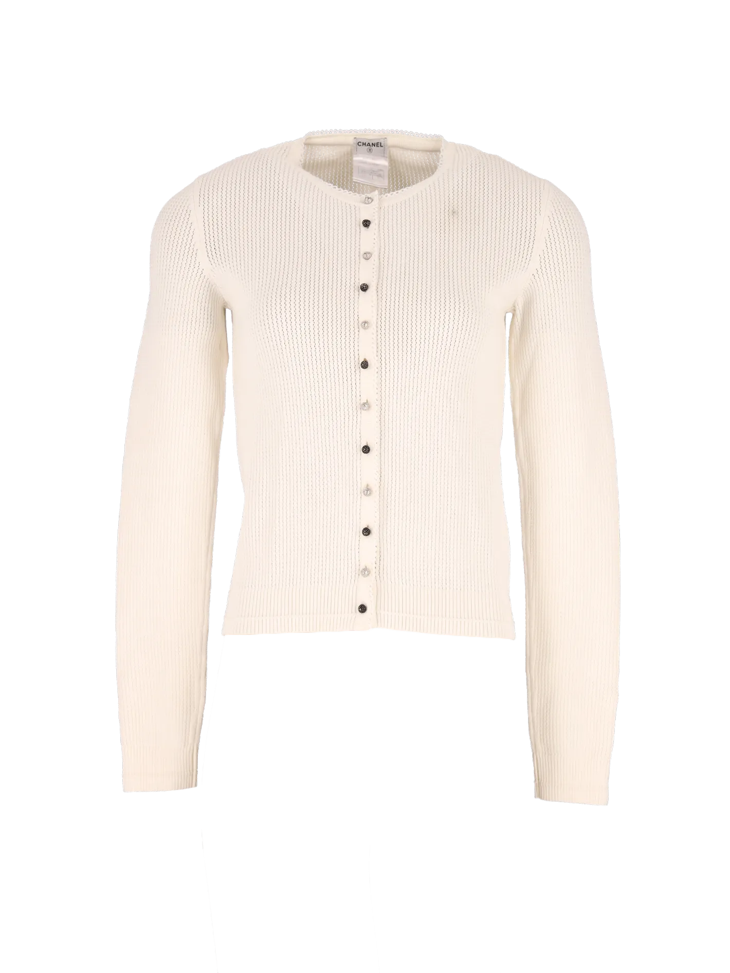 open-knit cardigan