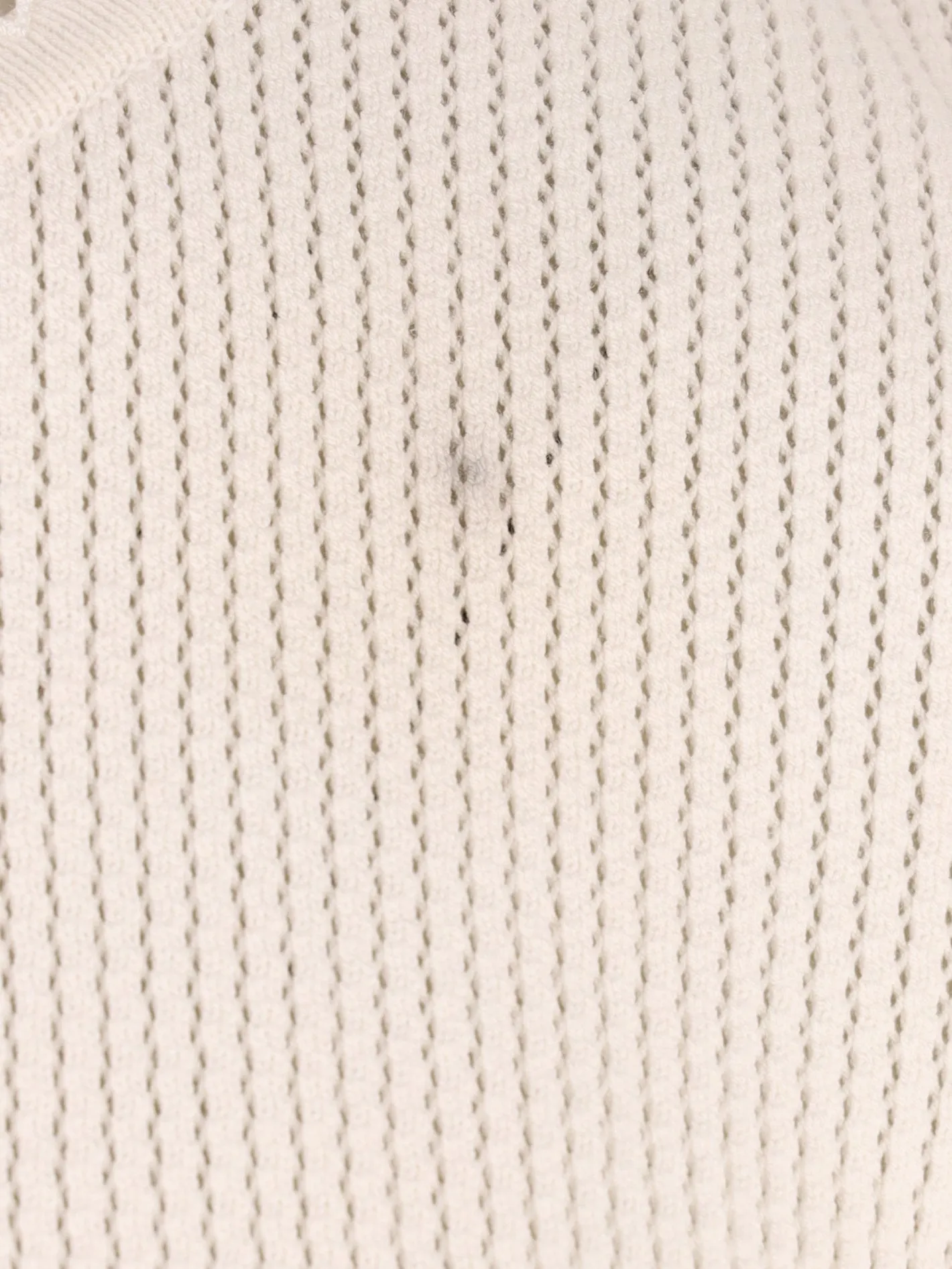 open-knit cardigan
