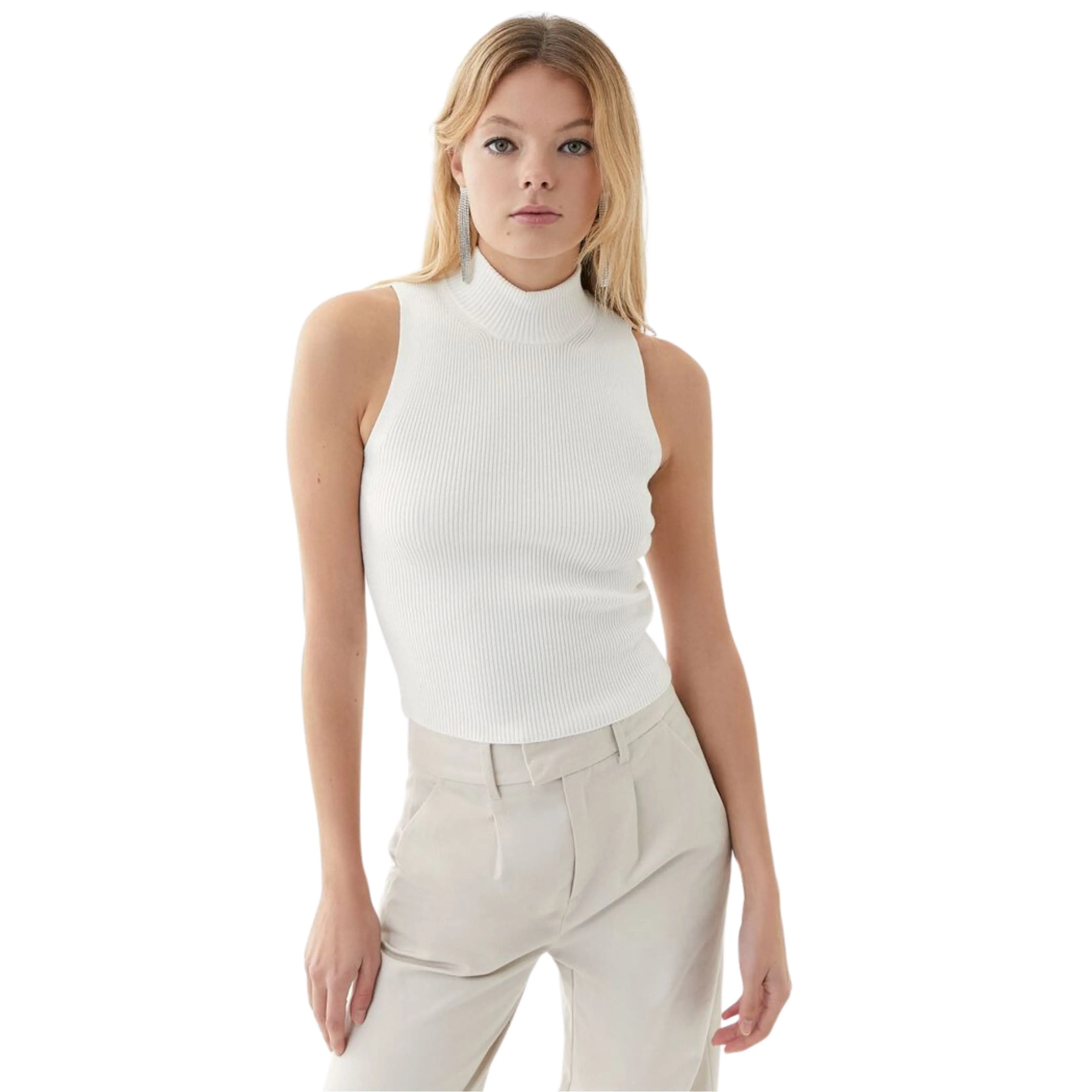 OXXO - High Collar Knitwear Sweater