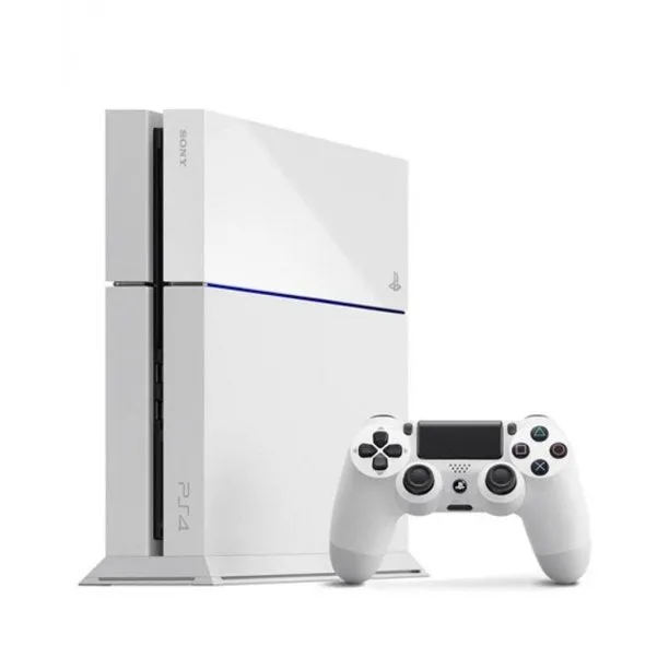 Sony PlayStation 4 500GB Gaming Console White 2 Controller Included BOLT AXTION Bundle Refurbished