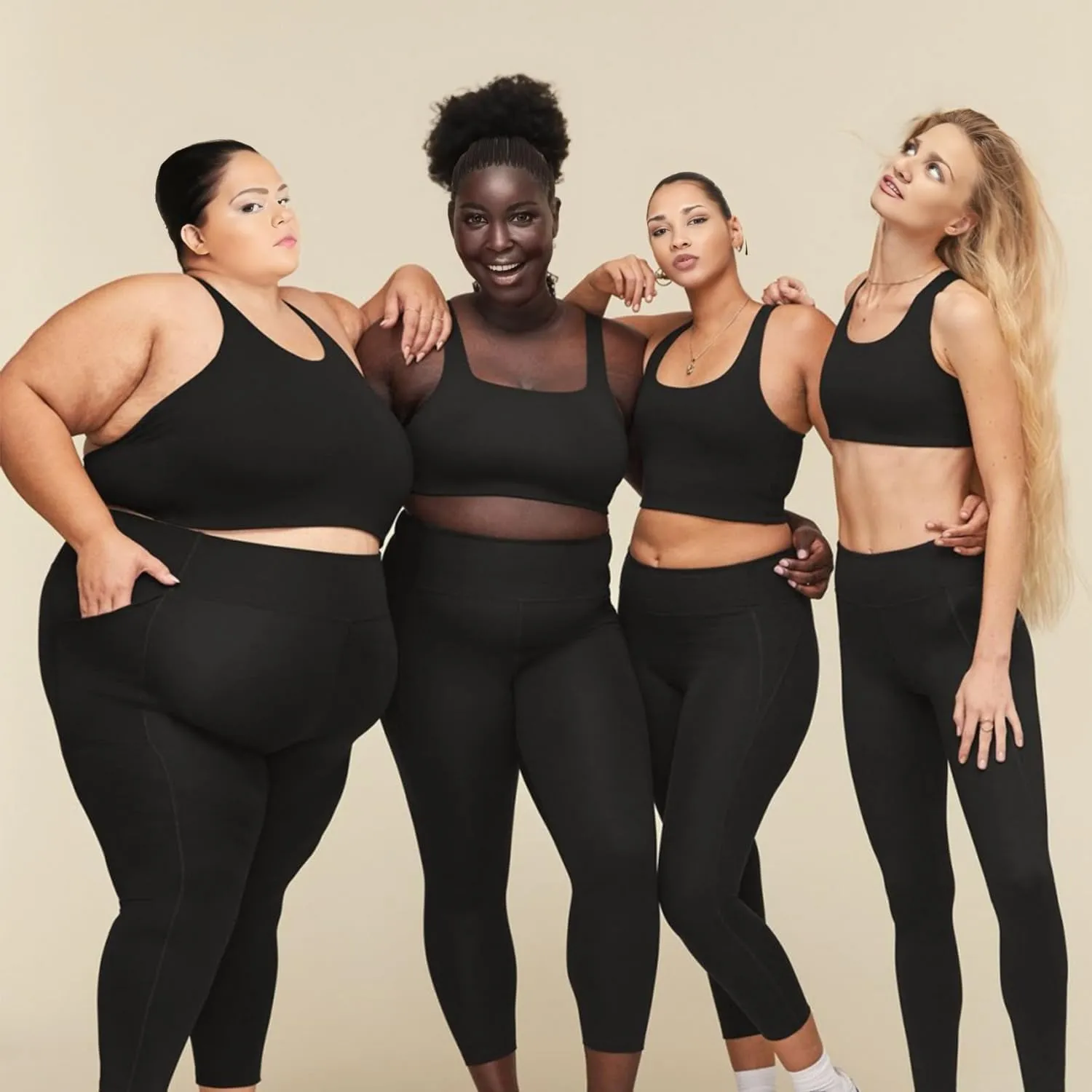 Walifrey Plus Size Leggings with Pockets for Women, High Waist Opaque Tummy Control Leggings