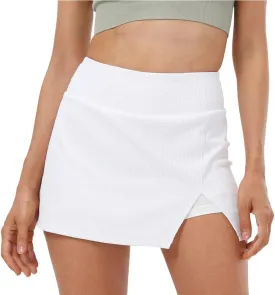 Women's Tennis Skirt Cute Golf Short Mini Skirt Skort Split Hem Bodycon Pencil Skirts for Workout Sports Athletic
